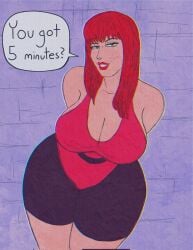 mary jane watson from marvel by cheesecake (artist)