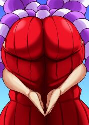 1girls amen_pose ass ass_focus bent_over big_ass charge_sol clothing fat_ass female female_only gluteal_fold huge_ass large_ass massive_ass one_piece png praise_da_booty_(meme) redraw solo thick_ass thick_thighs wide_hips yamato_(one_piece)