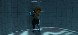 1girls aquaphilia ass bubbles female female_only imp_midna large_butt midna nintendo nude searching solo the_legend_of_zelda the_poolrooms twilight_princess underwater zantzusui