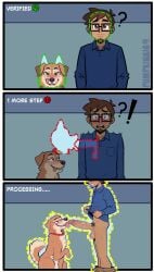 age_verification ai_assisted biometric_verification canine domestic_dog fellatio fellatio_from_feral feral inminent_blowjob lewd_security_verification licking_penis male_on_feral pumpkinai69 verification zoophilia