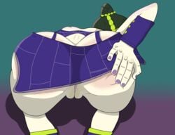 ass ass_focus behind_view etcaos jojo's_bizarre_adventure jolyne_kujo skirt stone_ocean