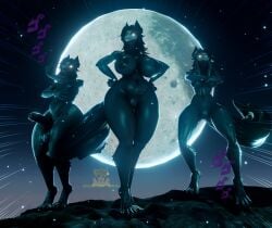 1boy 2girls 3d big_breasts goldenfoxythefox jojo_reference mal0 malo nude nude_female posing scp-1471 scp-1471-a scp-1471-a_(da.nilkaz) scp_foundation skull_head