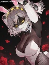 ai_assisted ai_generated bunny_ears bunny_tail bunnysuit female female_only fishnets furry_murder_drone minutka murder_drones nsfw