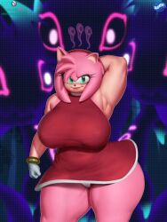 1girls 2d 3boys amy_rose anthro anthro_female blu_rent breasts clothed clothed_female consensual dark_gaia_minion female female_focus pink_fur sega sonic_(series) sonic_the_hedgehog_(series) tagme thighs