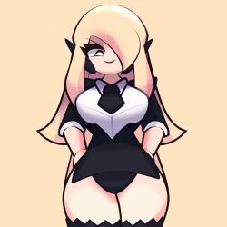 1girls 2026 animated big_breasts bottom_view breasts brejik eyelashes eyeliner female female_only gif gwain_saga hands_on_hips long_hair no_pants pantsless smug solo solo_female suit tagme tagme_(character) thighhighs thighs twain_(gwain_saga)