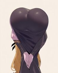 1girls 2d 2d_(artwork) ass ass_focus bent_over big_butt blonde_hair bubble_butt caked_up cheesecake dress magik_(illyana_rasputin) magik_(marvel_rivals) marvel marvel_comics marvel_rivals masoq095 pose praise_da_booty_(meme) seductive_pose tagme unseen_female_face wide_hips