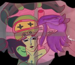 1girls 2girls after_sex ahe_gao alli_(brawl_stars) alligatorid_humanoid amphibian artist_request big_breasts bisexual brawl_stars canon_couple climax concept_art corruption expecting female green_skin husband_and_wife imminent_sex impregnation interspecies light_green_hair losing_consciousness male maledom mortis_(brawl_stars) netorare pale_skin pervert purple_hair scalie second_round sleeping squirting supercell swamp tagme threesome trio true_love ugly_bastard vampire wife willow_(brawl_stars)