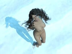cgi drowned drowning execution female hands_behind_back naked naked_female shackled_ankles shackled_wrists underwater