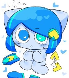 2girls chibi_style clothes_removed clothing cute female mv_character nude official_art pepoyo pepoyo_(artist) poyoroid poyoroido tail utau utauloid wagging_tail