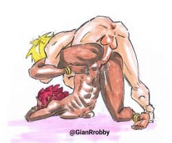 abs ass_up doggy_style doggy_style from_behind from_behind_position leg_grab leg_up link riju tears_of_the_kingdom the_legend_of_zelda