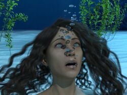 cgi drowned drowning execution female hands_behind_back naked naked_female shackled_ankles shackled_wrists underwater