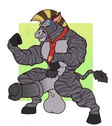 animal_genitalia animal_penis anthro balls big_balls big_muscles big_penis brown_eyes cyrus-inkubatto donkey_kong donkey_kong_(character) donkey_kong_(series) donkey_kong_(zebra_bananza) donkey_kong_bananza equid equine equine_genitalia equine_penis erection genitals green_background hair hi_res kong looking_at_viewer looking_pleasured male male_only mammal multicolored_hair muscular necktie nintendo nipples penis pose primate pubes simple_background solo solo_male striped_body stripes white_background zebra zebra_bananza zebra_donkey_kong