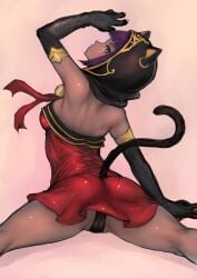 2d athletic athletic_female brown_body brown_skin brown_skinned_female busty capcom cat_ears cat_tail catgirl egyptian egyptian_female female female_focus female_only hourglass_figure johan_(johan13) menat_(street_fighter) street_fighter street_fighter_v tagme wide_hips