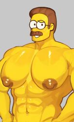 ned flanders from the simpsons by muirobara