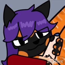 animated anthro burningfallacy delilah_(burningfallacy) digital_media_(artwork) domestic_cat duo eye_contact faceless_character felid feline felis foreskin fur fur_markings fur_tuft futanari genitals handjob highlights_(coloring) ibispaint_(artwork) intersex intersex/intersex looking_at_another looking_at_viewer mammal markings masturbation penile penis sex simple_background smile smiling_at_viewer smirk smirking_at_viewer tabby_cat tortoiseshell_cat tuft uncircumcised unnamed_character