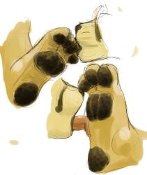 anthro colored disembodied_face disembodied_foot domestic_cat duo feet felid feline felis foot_fetish foot_in_mouth foot_lick foot_play foot_suck fur guide_lines jeri_kleinlowe licking lion male male/male mammal open_mouth pantherine pawpads simple_background sucking tan_body tan_fur toe_in_mouth toe_suck toes tongue tongue_out white_background