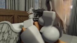 1boy 1girls 1girls1boy 3d animated audible_creampie audible_ejaculation bouncing_breasts bouncing_on_penis bunny_ears comission cum cum_in_pussy kinlyrr kinny_the_bunny_(kinlyrr) light-skinned_male longer_than_30_seconds pleasured_face position_change riding_penis roblox robloxian sex shorter_than_one_minute sound tagme video white_hair white_skin white_wings