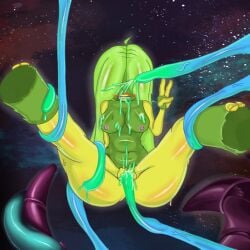 1girls blush cum cum_in_pussy cum_inside cum_on_face gloptic green_fur green_hair monster my_singing_monsters pomily rooba tentacle tentacle tentacle_rape tentacle_sex thick_thighs vaginal_penetration