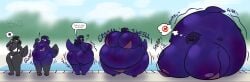 ana_(anascarfan2) ass big_ass big_breasts bikini binturong black_body black_hair blueberry blueberry_inflation breasts bubble_ass bubble_butt cleavage commissioner_upload dirty_thoughts enjoying enjoying_expansion enjoying_transformation female fruit_transformation furry heart horny horny_thoughts huge_ass huge_breasts hyper_ass hyper_breasts immobile inflation loving_it mammal nipples pool purple_nipples sequence skin_turning_blue smiling spherical_inflation spoken_heart tagme thick_thighs thought_bubble wardrobe_malfunction weight_gain white_bikini wide_hips winguthings