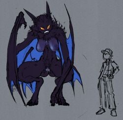 1boy 1boy1girl 1girls 2d 2d_(artwork) 2d_artwork alternate_version_at_source alternate_version_available anthro anthro_female bat bat_wings biped crobat digital_drawing_(artwork) digital_media_(artwork) exposed exposed_ass exposed_breasts exposed_nipples exposed_pussy height_comparison height_difference human human_male human_on_anthro hunched_over large_areolae large_breasts larger_female mammal mammal_humanoid monster monster_girl more_at_source pokemon pokemon_(species) pokemon_gsc pokemon_hgss pokephilia purple_body purple_fur purple_skin red_eyes sagging_breasts sharp_claws sharp_teeth skinny smaller_male sunnova_robot vampire_teeth wings yellow_eyes yellow_sclera