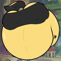 big_breasts breasts cleavage female furry huge_breasts inflatedv inflation tagme thick_thighs wide_hips