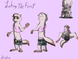 absurd_res anal anal_sex anthro disembodied_penis domestic_ferret foreskin genitals hi_res large_insertion larting male male/male mammal mustelid musteline oral oral_penetration penetration penis simple_background size_difference solo true_musteline uncircumcised weasel zorrojerry