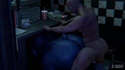 2boys anal_sex animatronic big_ass big_balls big_butt blue_body facesitting five_nights_at_freddy's five_nights_at_freddy's_2 fnaf from_behind gay living_machine male male/male male_only muscular muscular_male night_guard_(fnaf) penetration rabbit red_eyes rimjob rimming robot scottgames size_difference small_dom_big_sub smaller_male tagme video withered_bonnie z_hado
