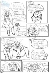 anthro blush blush_lines collar collar_only duo ekans female feral generation_1_pokemon generation_3_pokemon generation_4_pokemon genitals hi_res hybrid interspecies lagomorph leporid lopunny male male/female mammal nintendo nude pokemon pokemon_(species) pokephilia rabbit reptile scalie seviper sinligereep size_difference snake vulva