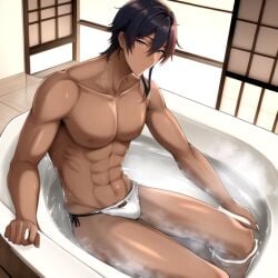 ai_generated cute gay male naked slut yaoi