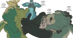 2_horns 5_fingers 5_toes abs alligator alligatorid anthro arm_spikes ass ball_size_difference balls between_pecs biceps big_balls big_butt big_horn big_muscles big_pecs big_penis biped black_body black_claws black_feet black_finger_claws black_fur black_hair black_hands black_mane black_penis black_stripes blue_body blue_scales bottomless bottomless_anthro bottomless_male brother_(lore) brothers_(lore) character_name chin_spikes claws closed_smile clothed clothed_anthro clothed_male clothing conner_(oldshep) countershade_scales countershade_tail countershading crocodilian curtis_(oldshep) deltoids digital_drawing_(artwork) digital_media_(artwork) dragon elbow_spikes english_text equid equine erection european_mythology eye_contact eyebrow_spikes facial_spikes feet finger_claws fingers flat_colors foreskin fur gareth_(oldshep) genitals gloves_(marking) gold_nipple_ring gold_piercing green_body green_scales grey_clothing grey_shirt grey_topwear grin group hair hand_on_another's_butt hand_on_another's_chest hand_on_butt hand_on_chest head_spikes hi_res holding_another horn huge_balls huge_cock huge_horn huge_muscles huge_pecs humanoid_feet humanoid_genitalia humanoid_hands humanoid_penis hyper hyper_balls hyper_genitalia hyper_muscles hyper_penis imperial_unit interspecies jaw_spikes larger_anthro larger_male leg_markings looking_at_another male male/male male_anthro mammal mane markings measurements midriff monotone_background mouth_closed multicolored_body multicolored_fur multicolored_hair multicolored_mane muscle_size_difference muscular muscular_anthro muscular_male mythological_creature mythological_scalie mythology navel nervous nipple_piercing nipple_ring nipples non-mammal_balls non-mammal_navel non-mammal_nipples nude nude_anthro nude_male number oldshep partially_retracted_foreskin pecs penis penis_size_difference piercing plantigrade reptile retracted_foreskin ring_piercing scales scalie shirt shoulder_spikes sibling_(lore) side_view simple_background sitting_on_penis size_difference smaller_anthro smaller_male smile smothering socks_(marking) spiked_tail spikes spikes_(anatomy) standing stated_height stated_weight striped_body striped_fur stripes tail text text_on_clothing text_on_shirt text_on_topwear toes topwear torn_clothing torn_shirt torn_topwear trapezius triceps two_tone_body two_tone_fur two_tone_hair two_tone_mane uncircumcised vein veiny_penis wayne_(oldshep) western_dragon white_background white_body white_fur white_hair white_mane wingless_dragon yellow_sclera zebra