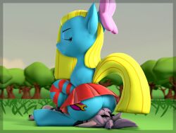 3d ass big_ass big_butt cuteamena_(character) facesitting male/female my_little_pony nightmena334 optica_(character)