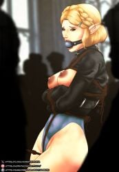 big_breasts bolero_straitjacket bound bound_arms damsel_in_distress defeated defeated_heroine exhibitionism exhibitionist exposed_breasts exposed_nipples fetish humiliated humiliating humiliation leather leather_clothing mornth nintendo nipples princess princess_zelda restrain restrained restrained_arms slave slave_collar slavegirl straitjacket tied tied_hair tied_up zelda zelda_(breath_of_the_wild) zelda_(tears_of_the_kingdom)