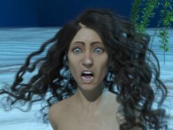 cgi drowned drowning execution female hands_behind_back naked naked_female shackled_ankles shackled_wrists underwater