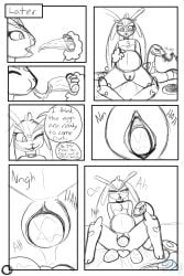 anthro big_belly blush blush_lines collar collar_only duo eating egg egg_laying ekans female feral hi_res hybrid interspecies lagomorph leporid lopunny male male/female mammal naked nintendo nude pokémon_(species) pokemon pokemon_(species) pokephilia pregnant rabbit reptile scalie seviper sinligereep size_difference snake vaginal_penetration
