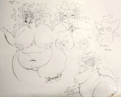 bbw big_breasts breasts cleavage female furry huge_breasts nipples overweight plantedpot tagme thick_thighs wide_hips