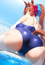 1girls ai_generated animal_ears anthropomorphization artist_request daiwa_scarlet_(umamusume) eyes female hair legs skin tagme umamusume umamusume_pretty_derby young