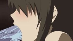 10s 1girls 2010 age_difference animated animated anime_screenshot brown_hair fellatio female female from_side haha_sange inseki koga_hanae mother_and_son older_woman_and_younger_man oral precum step-parent_and_step-child tagme uncensored