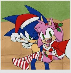 amy rose from christmas by amarperre