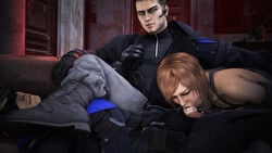 2boys 3d batman_(series) bisexual bisexual_male cocky crossover daddy dante_(dmc:_devil_may_cry) dc dc_comics deepthroat dick_grayson dmc:_devil_may_cry dmc_devil_may_cry drooling fellatio female grin lying male male_focus manly mask multiple_boys nightwing penis restrained saliva sitting_on_person source_filmmaker tough_guy