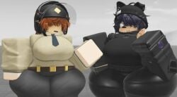 2girls 3d 3d_(artwork) 3d_model 3d_render armor armored armored_boots armored_female ass ass_bigger_than_head ass_focus ass_up background baseplate big_ass big_breasts big_butt boots breasts breasts_bigger_than_head bubble_ass bubble_butt butt_focus caffinatedbuns clothed clothed_female clothes clothing cookie curvaceous curvaceous_female curvaceous_figure curves curvy curvy_ass curvy_body curvy_female curvy_figure curvy_milf dead_ahead eating eating_ass fan_character female female_focus female_only females females_focus females_only hair hair_between_eyes hair_covering_eyes huge_ass huge_breasts huge_butt large_ass large_breasts large_butt larger_female light-skinned_female light_skin lilly_(voltjolt) looking_at_viewer looking_back massive_ass massive_boobs massive_breasts massive_butt massive_tits milf military military_boots military_clothing military_girl military_uniform minigun oc original_character pants police police_hat police_officer police_uniform policewoman roblox robloxian seductive seductive_body seductive_look seductive_pose solo solo_female solo_focus standing tactical_gear tactical_nudity thick thick_ass thick_butt thick_legs thick_thighs tits_bigger_than_head weapon willy_(dead_ahead) xena_(caffinatedbuns)