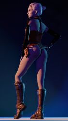 1girls 3d ass female infamouslewd merrin solo star_wars