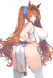 1girls ai_generated animal_ears anthropomorphization artist_request daiwa_scarlet_(umamusume) eyes female hair legs skin tagme umamusume umamusume_pretty_derby young