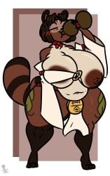 big_breasts breasts chubby cleavage female furry huge_breasts kingretrokirby nipples tagme thick_thighs wide_hips