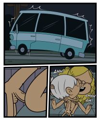 accurate_art_style age_difference blonde_female blonde_hair breasts car_sex comic_page completely_nude completely_nude_female lincoln_loud moaning moaning_in_pleasure nickelodeon nickelodeon_animation_studio penis sex taki8hiro the_loud_house van whitney_(the_loud_house)