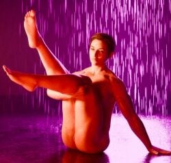 1girls 3d abigail_anderson breasts female flat_chest infamouslewd muscular muscular_female nipples nude pussy raining small_breasts solo the_last_of_us the_last_of_us_2