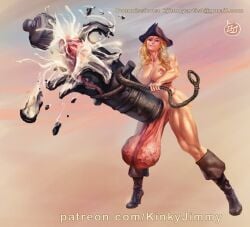 1futa abstract_background balls big_balls big_penis big_testicles blonde_hair boots bottomless bottomless_futa cannon cum cum_explosion cum_in_onahole destroyed_object destruction disney elizabeth_swann excessive_cum futa_only futanari gigantic_balls gigantic_penis gigantic_testicles hat huge_balls huge_cock huge_testicles hyper hyper_balls hyper_genitalia hyper_penis hyper_testicles improvised_onahole improvised_sex_toy kinkyjimmy muscular muscular_futa muscular_thighs penis pirate pirate_futa pirate_hat pirates_of_the_caribbean rope smile smiling smiling_at_viewer solo solo_futa testicles topless topless_futa tricorne veiny veiny_balls