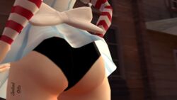 3d ass black_panties bow clothed light_skin short_skirt source_filmmaker thesentientditto wendy's wendy_thomas