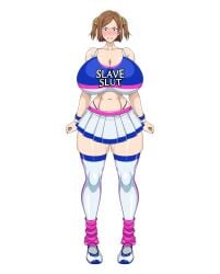 1girls angry angry_expression angry_face annoyed annoyed_expression big_breasts big_tits breasts busty cheerleader curvaceous curvy curvy_body curvy_female curvy_figure female female_only front_view g_string huge_breasts huge_tits jujutsu_kaisen kugisaki_nobara looking_at_viewer massive_breasts massive_tits pale-skinned_female pale_skin pink pissed_off schoolgirl shocked_expression short_skirt sihkygmojsn skimpy skimpy_clothes skirt slut solo solo_female solo_focus stockings sweat sweatdrop sweating tank_top thick_thighs tits twintails white_female white_skin wide_hips
