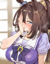 1girls ai_generated animal_ears anthropomorphization artist_request el_condor_pasa_(umamusume) eyes female hair legs skin tagme umamusume umamusume_pretty_derby young