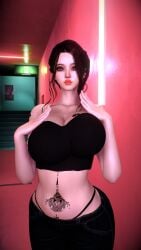 1girls 3d 4k belly belly_tattoo big_breasts big_lips blacked breast_squeeze breasts breasts_bigger_than_head crashbanditkut curvy eyeshadow fat_lips female female_focus hair hallway hi_res high_resolution highres jeans light-skinned_female light_skin lips lipstick looking_at_viewer makeup medium_hair original original_character panties pink_eyes qos qos_tattoo queen_of_spades queen_of_spades_symbol queen_of_spades_tattoo red_hair red_lipstick solo spade_tattoo tattoo tattoos virt-a-mate virtamate